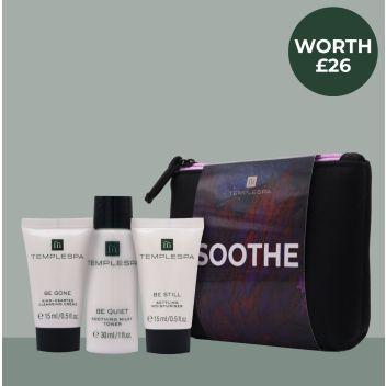 The soothe weekend away gift set to hydrate and soothe skin.