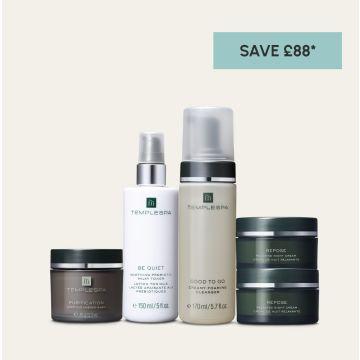 Your Night-time Skin Fix ON THE GO PLUS from TEMPLESPA. 
Save £88* *Prices and values vary dependent on product choices. 