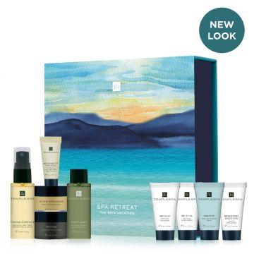 Spa Retreat spa skincare gift set box with bottle and tube content