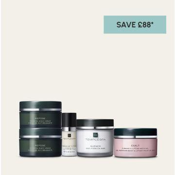 Your Bedtime Skin Ritual THE EVENING EDIT OFFER from TEMPLESPA. Save £88* Prices varied based on product choices. 