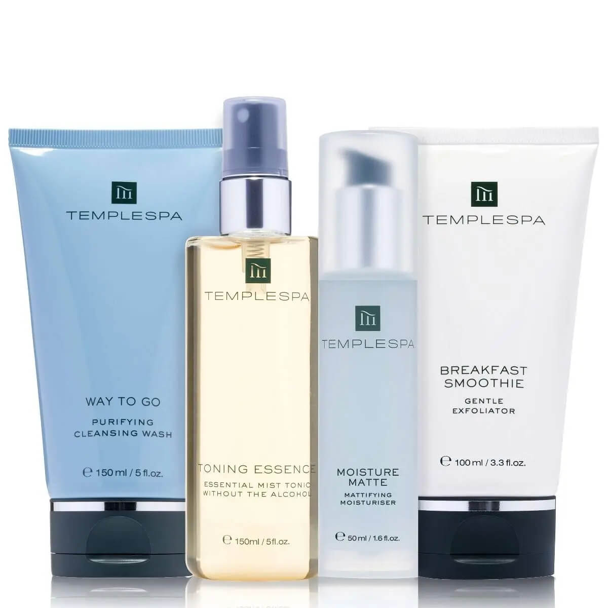 Your four product for a home facial skincare ritual. - YOUR DAILY FACIAL