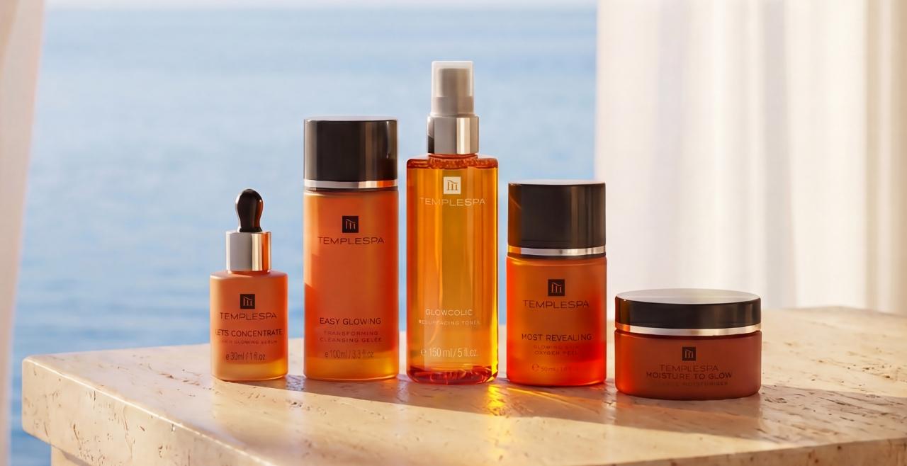 The Glow & Radiance range by TEMPLESPA
