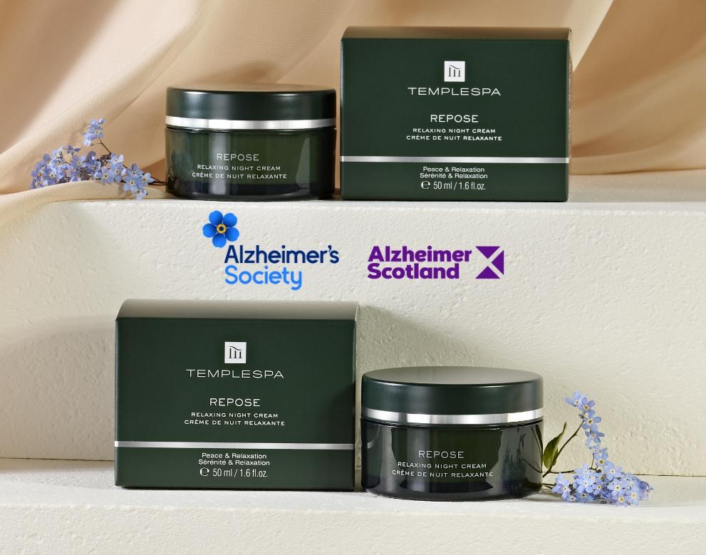 Two jars of REPOSE Relaxing Night Cream from TEMPLESPA