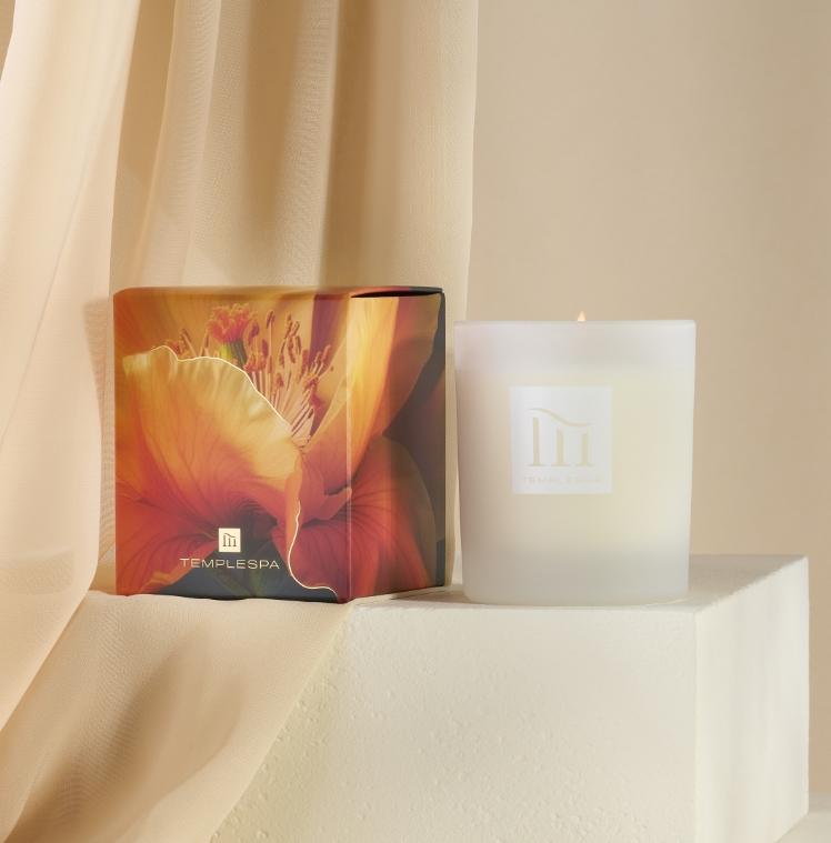 Aromatherapy gifts from TEMPLESPA, pictured, SEASONS OF CHANGE Dual-Scented Candle.