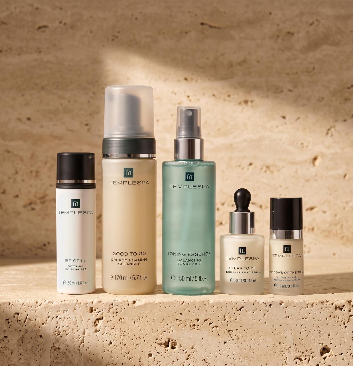 SKIN CHAMPION collection from TEMPLESPA, save £61 on your skincare essentials.