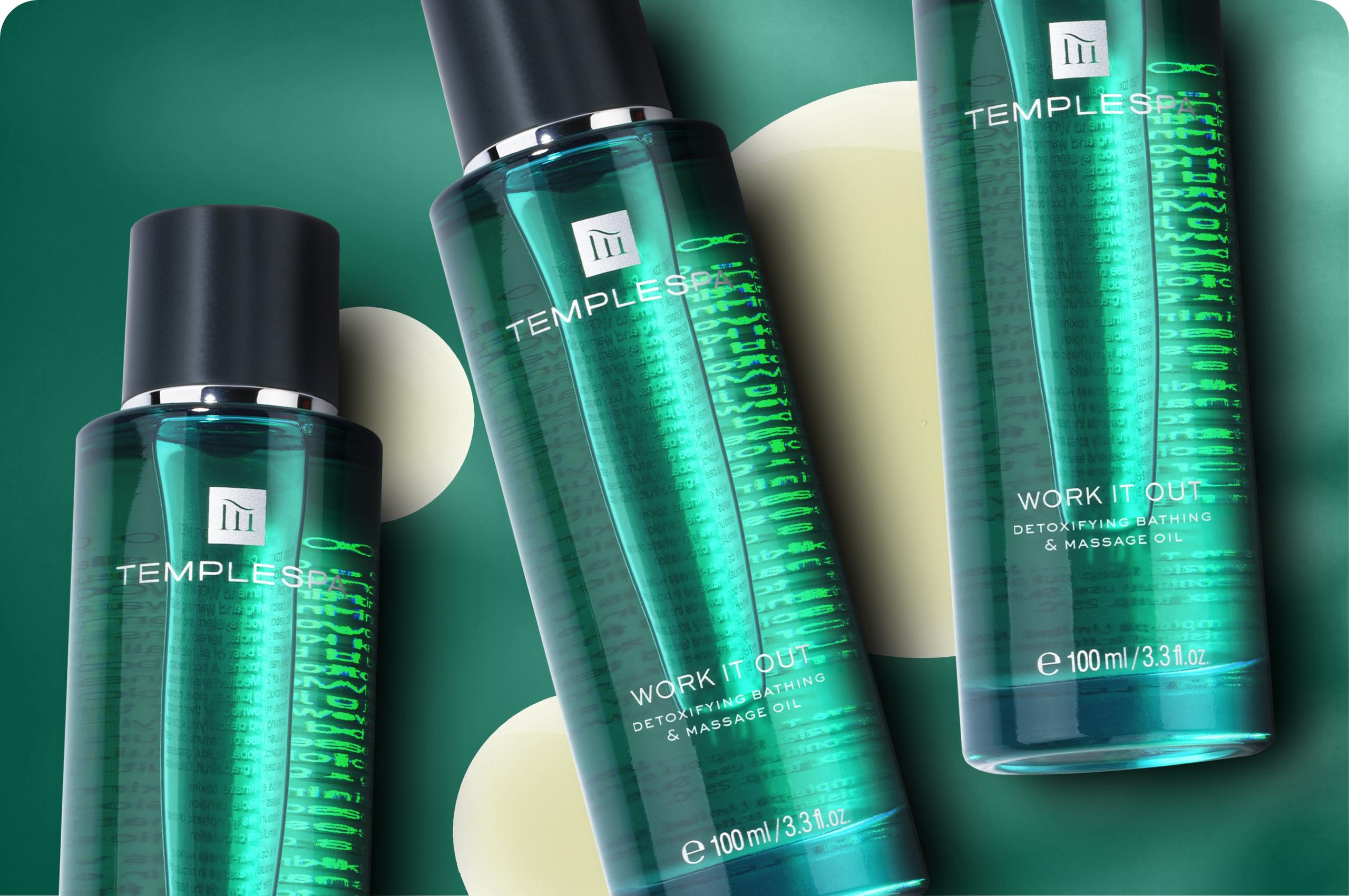 Work  it out, our detoxifying bathing & massage oil